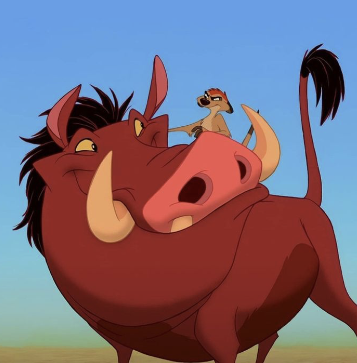Timon and Pumbaa, the iconic and funny duo that raised Simba